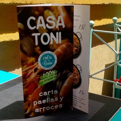 Cartas para restaurantes
