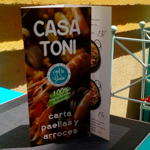Cartas para restaurante